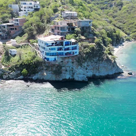 Bajo Mar Apartments Taganga, Acceso Privado A Playa Exterior foto